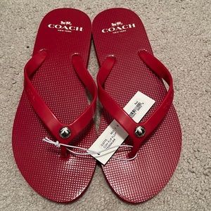 Coach flip flops Womens